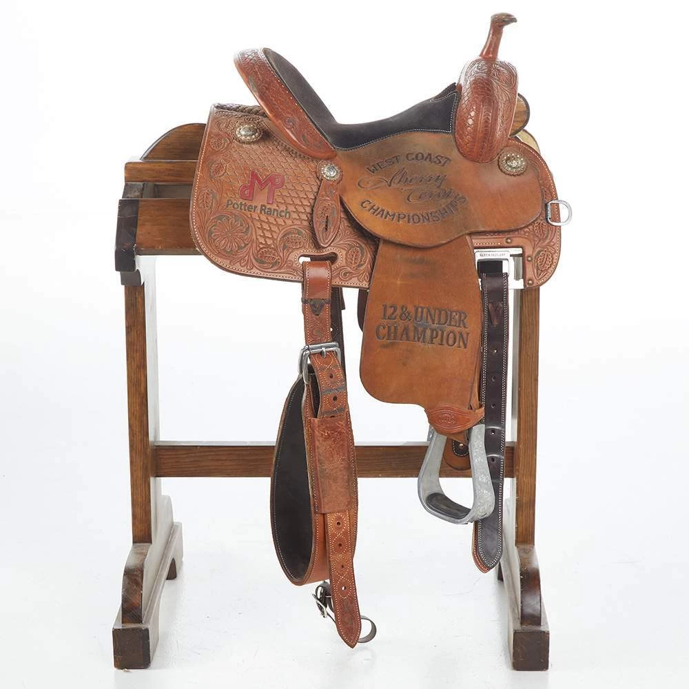 NRS Used 13in Martin Crown C Barrel Saddle 4 NRS Used 13in Martin Crown C Barrel Saddle - Image 2