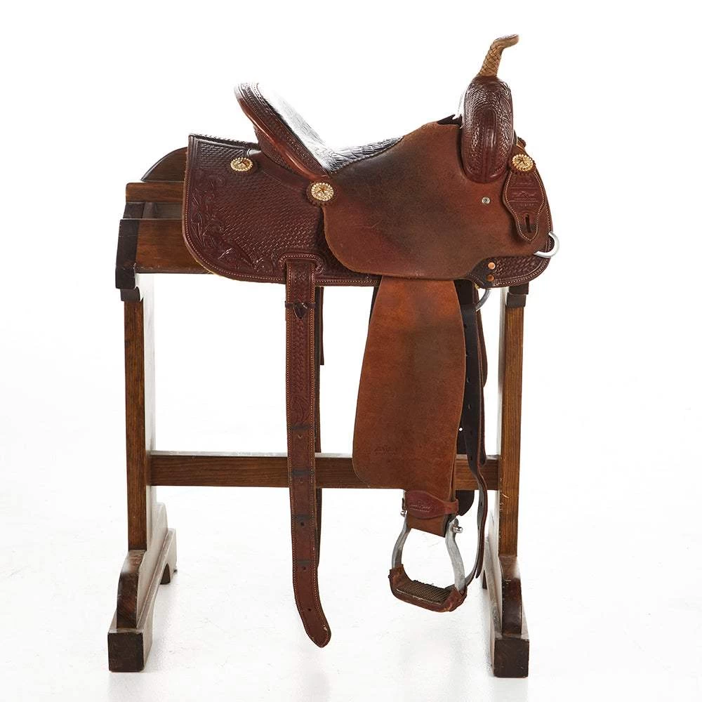 NRS Used 14in Trailer Ranch Barrel Saddle 4 NRS Used 14in Trailer Ranch Barrel Saddle - Image 2