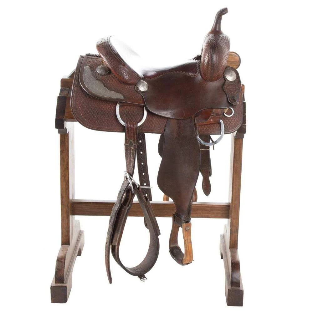 NRS Used 13.5in ML Leddy Cutting Saddle 4 NRS Used 13.5in ML Leddy Cutting Saddle - Image 2