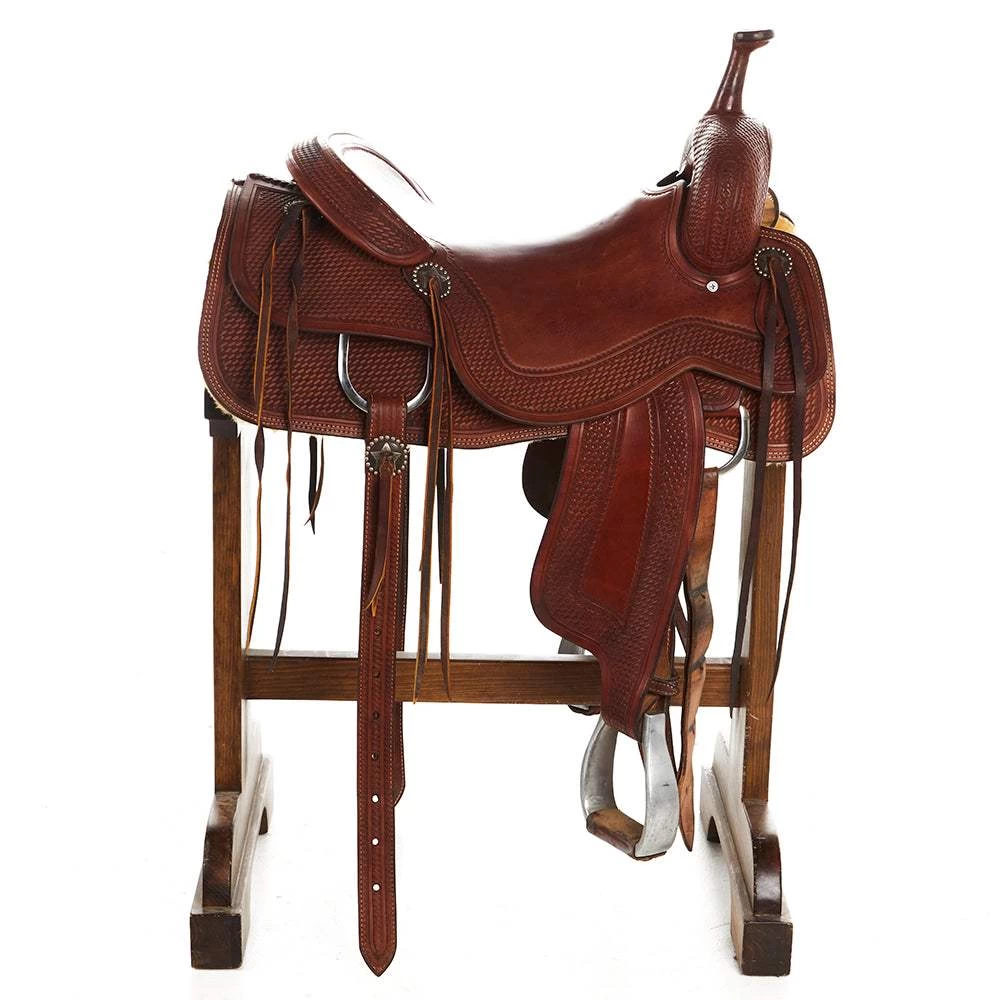 NRS Used 17in Cory Cooper Cutting Saddle 4 NRS Used 17in Cory Cooper Cutting Saddle - Image 2