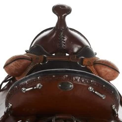 NRS Used 17in Double Creek Henry Miller Trail Saddle -HORSE TACK Store 05 078T 2