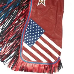 Jerry Beagley Braiding Co. Small Adult Chap W/Flag -HORSE TACK Store 1001RF 41