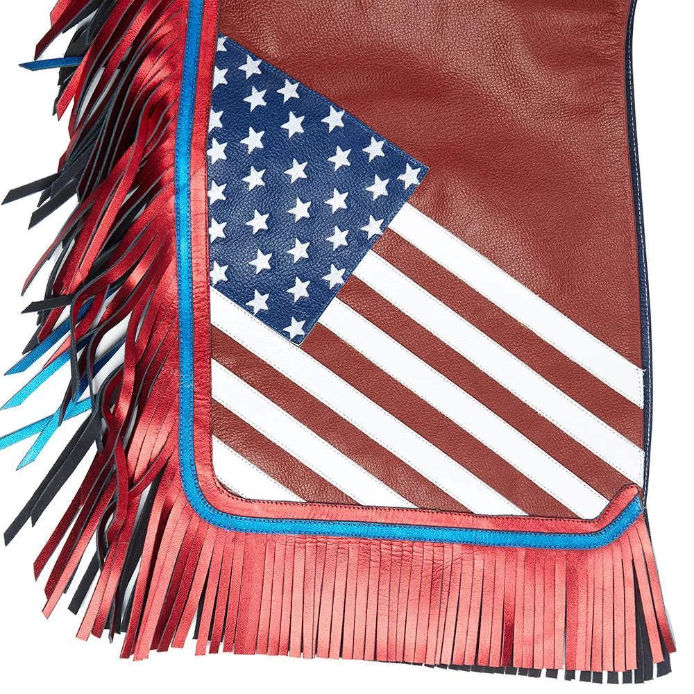 Jerry Beagley Braiding Co. Medium Youth Chap W/Flag 7 Jerry Beagley Braiding Co. Medium Youth Chap W/Flag - Image 5