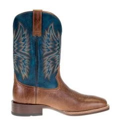 Ariat Men's Valor Ultra Dark Tan 11in. Rocky Blue Square Toe Boots -HORSE TACK Store 10034080 4