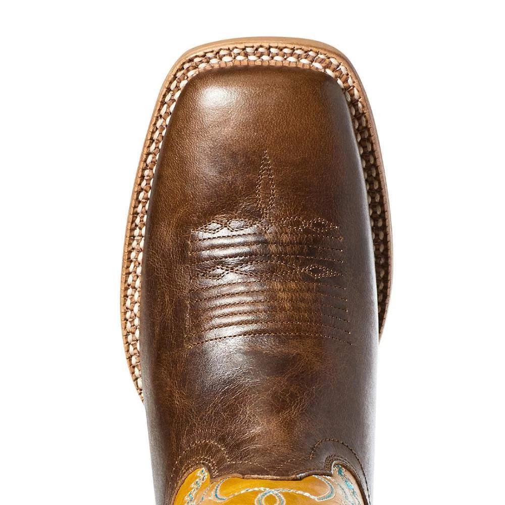 Ariat Women`s Ariat Belmont Tumbled Brown/Mustard Boot 6 Ariat Women`s Ariat Belmont Tumbled Brown/Mustard Boot - Image 4