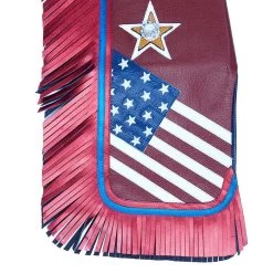 Jerry Beagley Braiding Co. Child/Peewee Chaps W/Flag -HORSE TACK Store 1003F 4