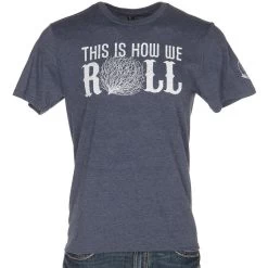 Mason Jar Label Llc How We Roll Navy T-Shirt