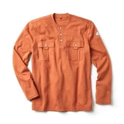 Rasco FR Burnt Orange Utility Henley