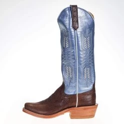 Rios Of Mercedes Women's Ride Ready KangoTobac Smooth Ostrich 15in. Blue Top Cowgirl Boot 9 Rios Of Mercedes Women's Ride Ready KangoTobac Smooth Ostrich 15in. Blue Top Cowgirl Boot -HORSE TACK Store 106141 2