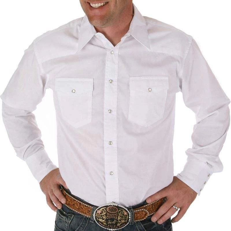 Wrangler Men's Pearl Snap Dress Shirt - Big/Tall 3 Wrangler Men's Pearl Snap Dress Shirt - Big/Tall