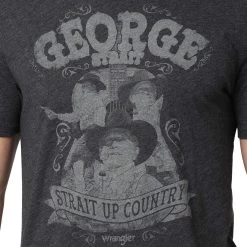 Wrangler Men's George Strait In.Strait Up Countryin. Graphic T-Shirt -HORSE TACK Store 112318537 21