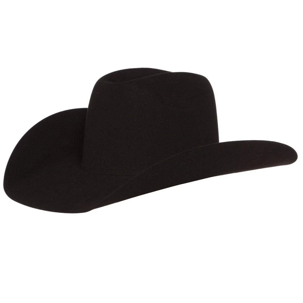 Jw Brooks Custom Hats B Black 50X 4 1/2in. Brim Open Crown Felt Cowboy Hat 3 Jw Brooks Custom Hats B Black 50X 4 1/2in. Brim Open Crown Felt Cowboy Hat