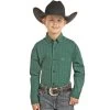 Boys Panhandle Green Plaid Shirt -HORSE TACK Store 117285 default l