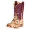 Tin Haul Footwear Kids Lil Blossom Bumblebee Sole 8in. Shaft Cowgirl Boots -HORSE TACK Store 117706 default l