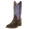 Old West Kids Purple Top Brown Foot Cowgirl Boots -HORSE TACK Store 123782 default l