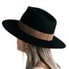 Gigi Pip Black Miller Fedora With Brown Band Fashion Hat -HORSE TACK Store 125172 default l