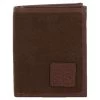 STS Ranch Wear Men's Chocolate Canvas Hidden Cash Wallet