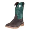 Justin Boot Company Men's H20 Rush Brown 11in. Green Top Soft Toe Work Boot 1 Justin Boot Company Men's H20 Rush Brown 11in. Green Top Soft Toe Work Boot -HORSE TACK Store 128703 default l