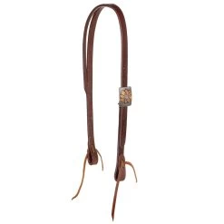 Cowperson Tack Exclusive Copper Sleepy Sunflower Slit Ear Headstall