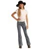 Girls Rock N Roll Girls Dark Striped Trouser -HORSE TACK Store 129581 default l