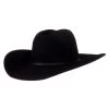 Ariat Black 6X 4 1/4in. Brim Cattleman's Precreased Felt Cowboy Hat A7630401 1 Ariat Black 6X 4 1/4in. Brim Cattleman's Precreased Felt Cowboy Hat A7630401 -HORSE TACK Store 129894 default l