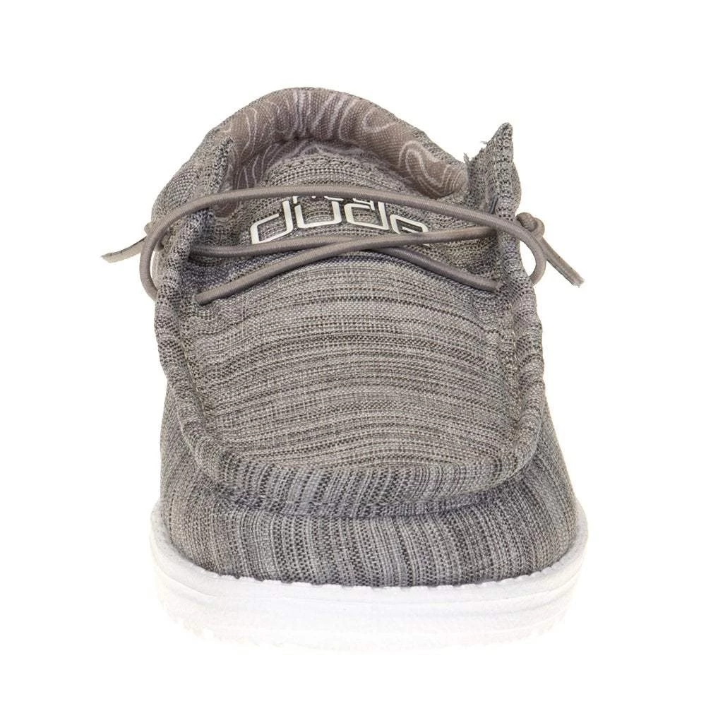 Heydude Youth Hey Dude Walley Linen Stone Casual Shoe 4 Heydude Youth Hey Dude Walley Linen Stone Casual Shoe - Image 2