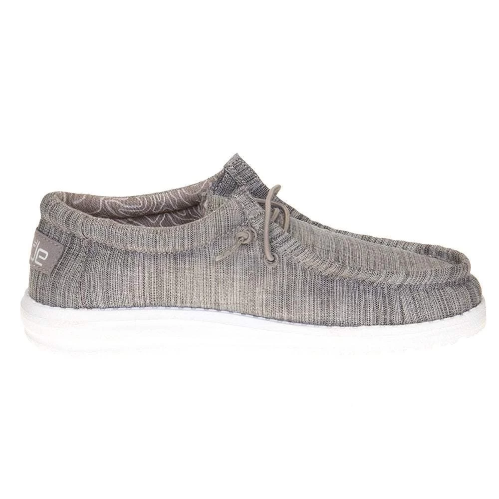 Heydude Youth Hey Dude Walley Linen Stone Casual Shoe 7 Heydude Youth Hey Dude Walley Linen Stone Casual Shoe - Image 5