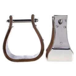 NRS 4in Metal Bound Wood Bell Stirrups