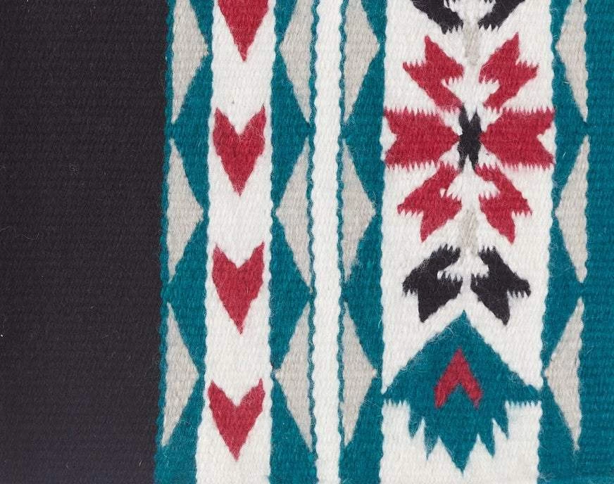 NRS Exclusive Thistle Black Green Red Saddle Blanket 4 NRS Exclusive Thistle Black Green Red Saddle Blanket - Image 2