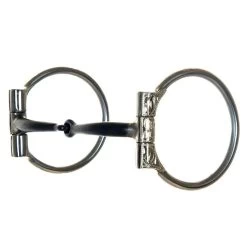 NRS Engraved D-Ring Snaffle Bit W/Copper Inlay