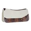 Reinsman 3/4 Inch APEX Performance Contour Felt Saddle Pad With Brown Crocodile Wear Leathers -HORSE TACK Store 132427 default l