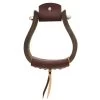 Partrade Trading Corporation Open Range 3 /4in. Dark Wood Bell Stirrups -HORSE TACK Store 133330 default l