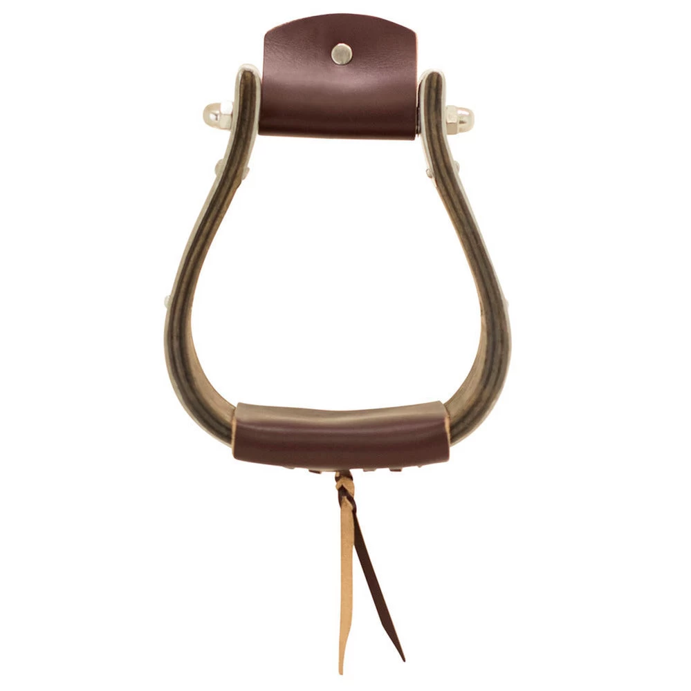 Partrade Trading Corporation Open Range 4 /4in. Dark Wood Monel Stirrups 3 Partrade Trading Corporation Open Range 4 /4in. Dark Wood Monel Stirrups