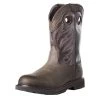 Ariat MEN`S GROUNDWORK PULL-ON H2O DARK BROWN 11` BITTER BROWN TOP SOFT TOE -HORSE TACK Store 133711 default l