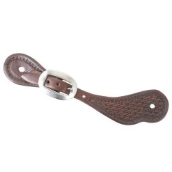 Martin Saddlery Chocolate Skirting Mini Basket Stamp Spur Straps