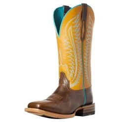 Ariat Women`s Ariat Belmont Tumbled Brown/Mustard Boot