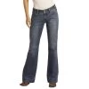 Rock & Roll Denim Women's Mid Rise Trouser Jeans -HORSE TACK Store 137559 default l