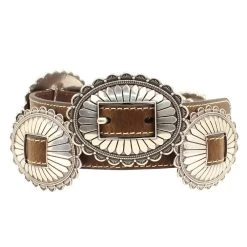 Womens Large Oval Concho Belt
