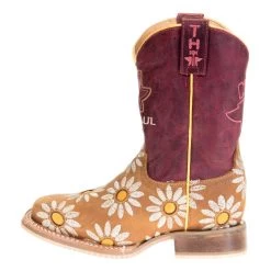 Tin Haul Footwear Kids Lil Blossom Bumblebee Sole 8in. Shaft Cowgirl Boots -HORSE TACK Store 14 018 0077 0803 21