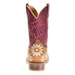 Tin Haul Footwear Kids Lil Blossom Bumblebee Sole 8in. Shaft Cowgirl Boots -HORSE TACK Store 14 018 0077 0803 3