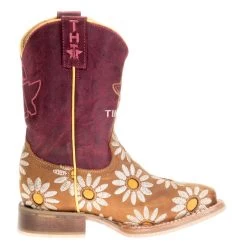 Tin Haul Footwear Kids Lil Blossom Bumblebee Sole 8in. Shaft Cowgirl Boots -HORSE TACK Store 14 018 0077 0803 4