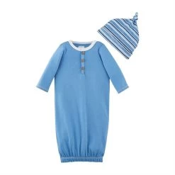 Mud Pie Blue Henley Take Me Home Set