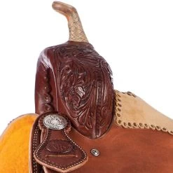 Nrs Competitors Chocolate 1/2 Breed Jay Flower Kids Barrel Saddle -HORSE TACK Store 1411821K detail2