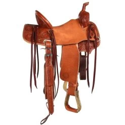 NRS Competitor Series Chestnut Poinsettia Barrel Saddle With Pencil Roll 9 NRS Competitor Series Chestnut Poinsettia Barrel Saddle With Pencil Roll -HORSE TACK Store 1411843 2