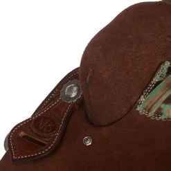 Nrs Competitors NRS Competitor Series Chocolate Youth Roughout Barrel Racing Saddle -HORSE TACK Store 1411897Y 4