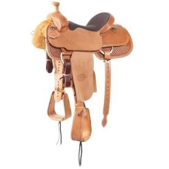 Nrs Competitors NRS 1/2 Breed Sq Waffle Natural Elephant Seat Team Roping Saddle -HORSE TACK Store 1412129 1