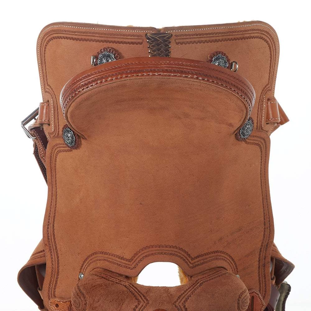 Nrs Competitors Roughout Barrel Saddle With Double Shell/Rope Border 7 Nrs Competitors Roughout Barrel Saddle With Double Shell/Rope Border - Image 5