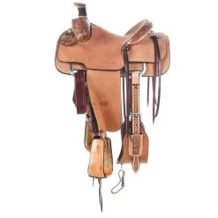 NRS 1/8 Breed Antique Floral Team Roper -HORSE TACK Store 1413031 02