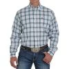 Cinch Men's Stretch Blue, Red, Brown And White Plaid Shirt -HORSE TACK Store 141556 default l