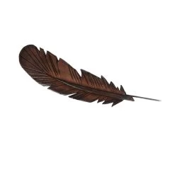 HORSE TACK Store 38 A Cowpokes Crown Leather Tooled Feather Hat Accessory